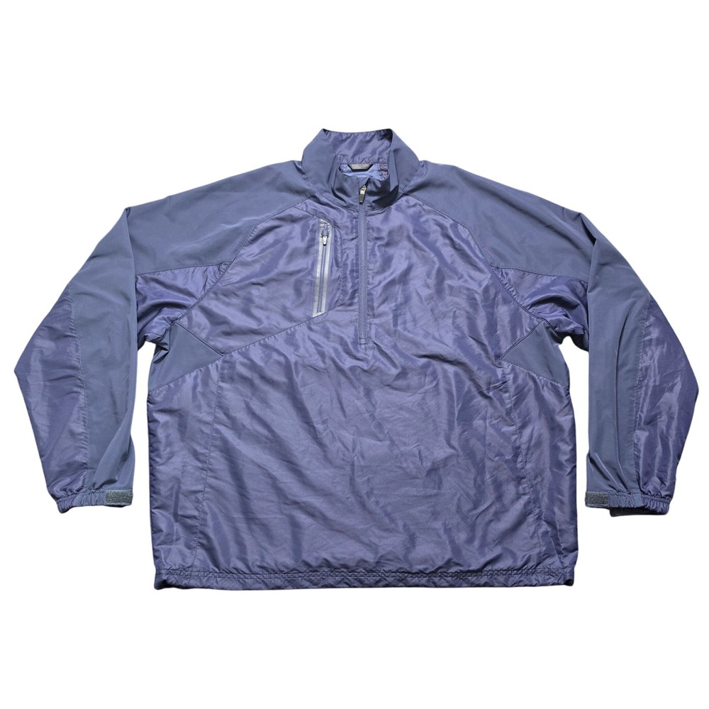 Zero Restriction Windbreaker Navy Blue Mens 2XL Tour Series Quarter Zip Pullover